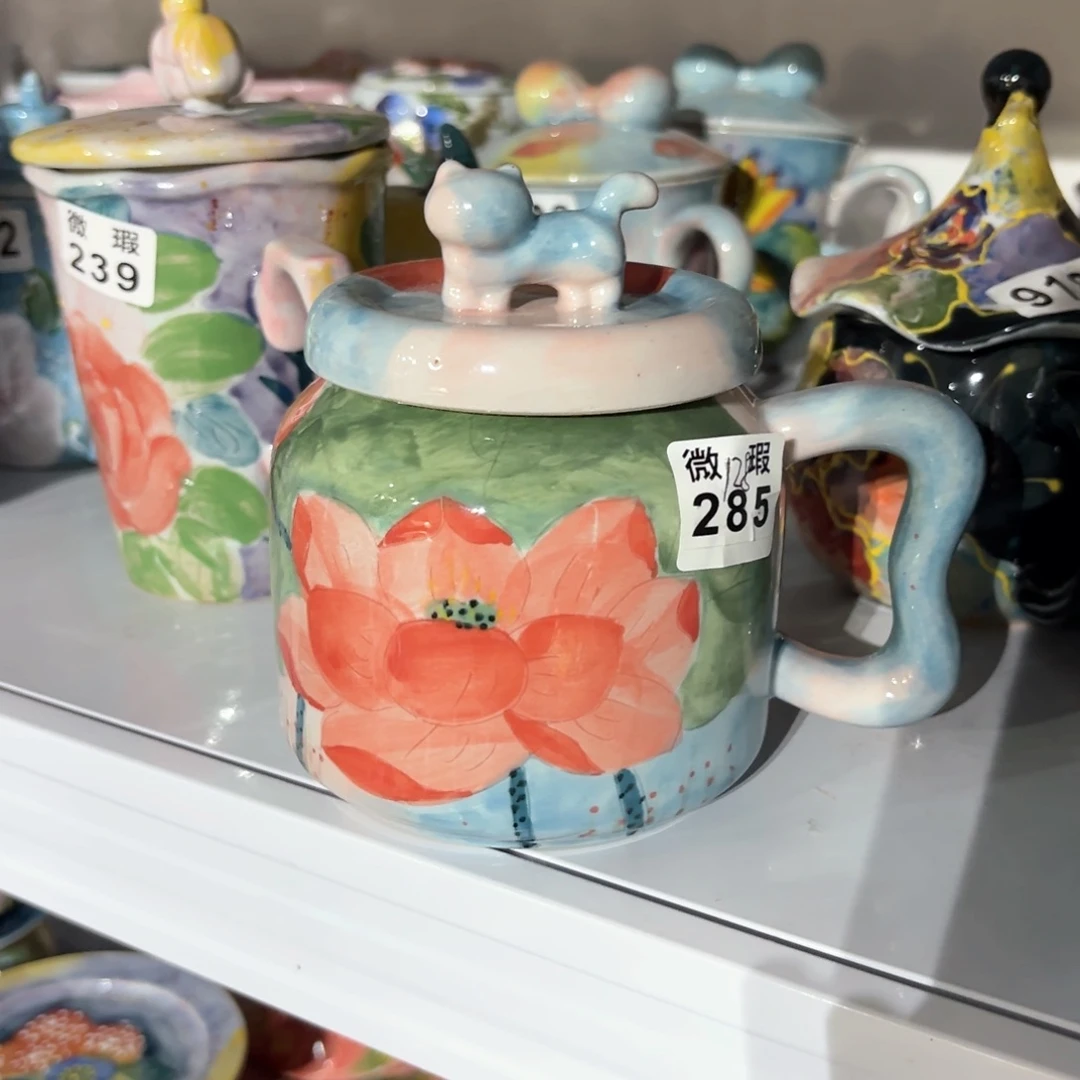 景德镇手绘高温釉下彩陶瓷茶具