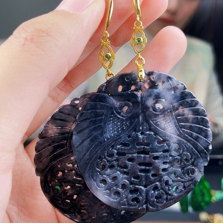 翡翠耳饰未镶嵌饰品