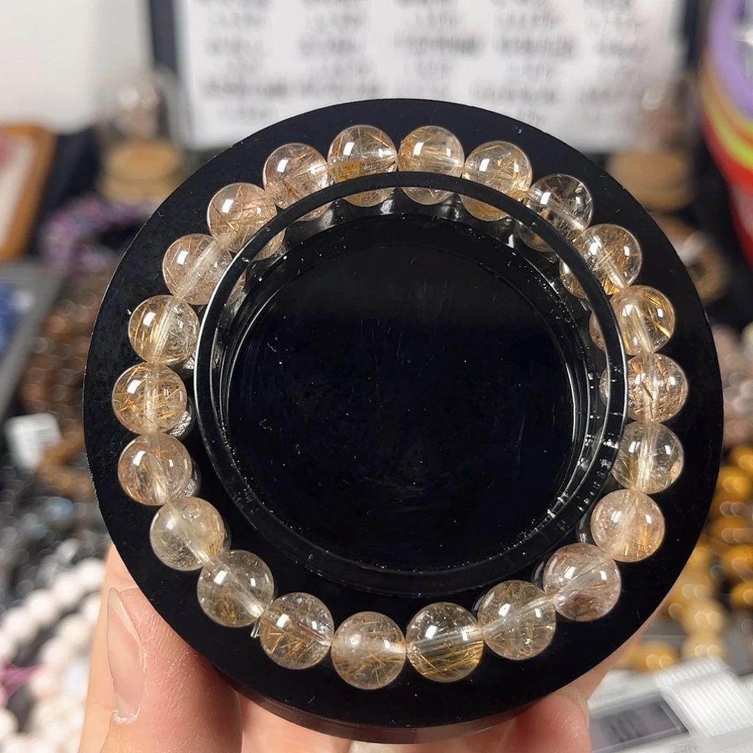 水晶手链未镶嵌彩发晶8.5mm