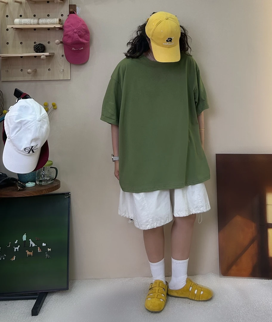 夏季新款宽松休闲百搭净版短袖T恤A806