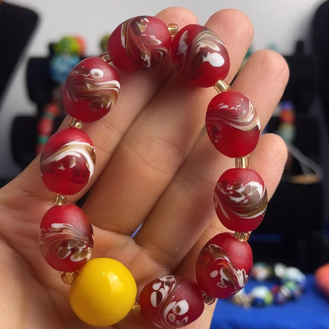 琉璃淄博手工琉璃手串