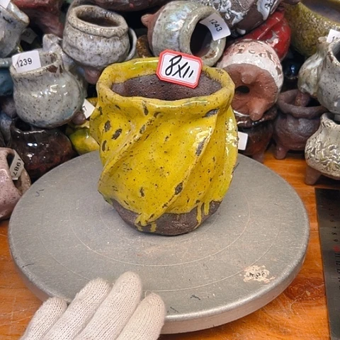 粗陶花盆手工花盆制作