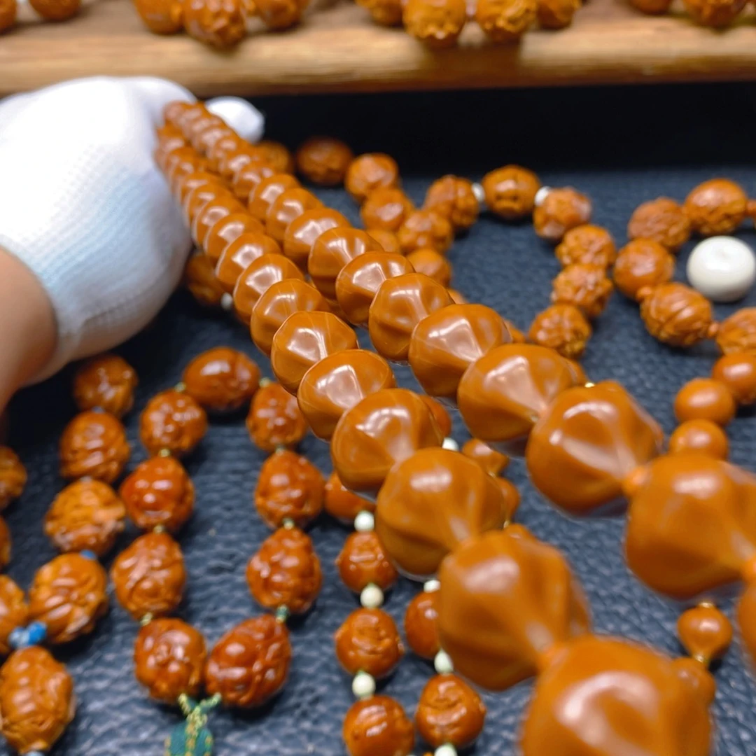 手串/手链橄榄核老料蜜桃臀14×16全品无瑕48颗