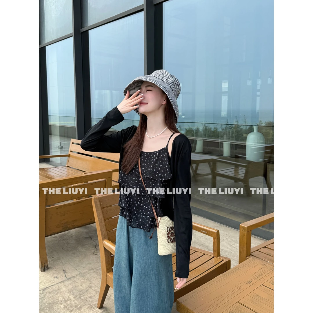【LIUYI】韩系碎花吊带背心上衣56287