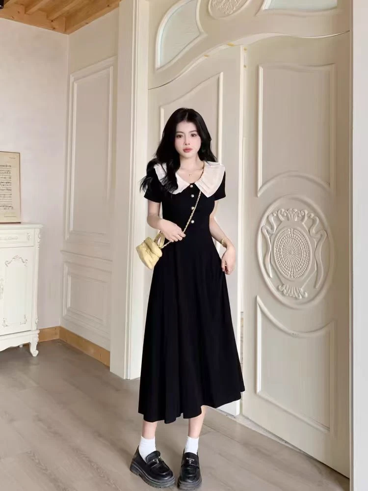 61666翻领新款连衣裙