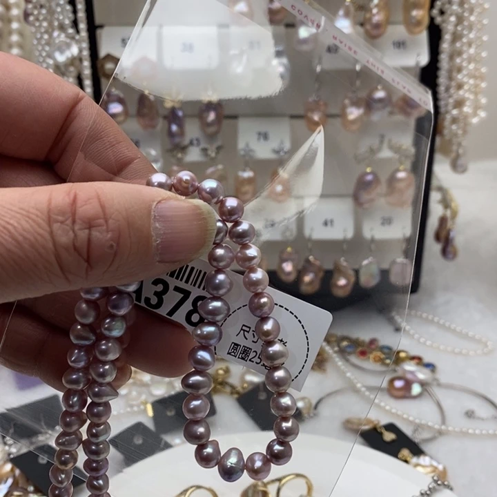 合金淡水珍珠颈饰378