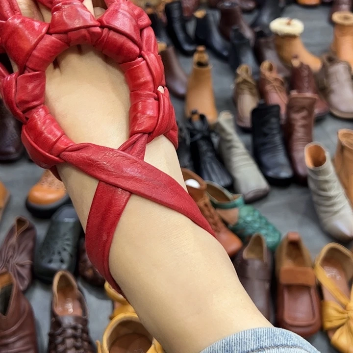 豆豆鞋5911-1红色37