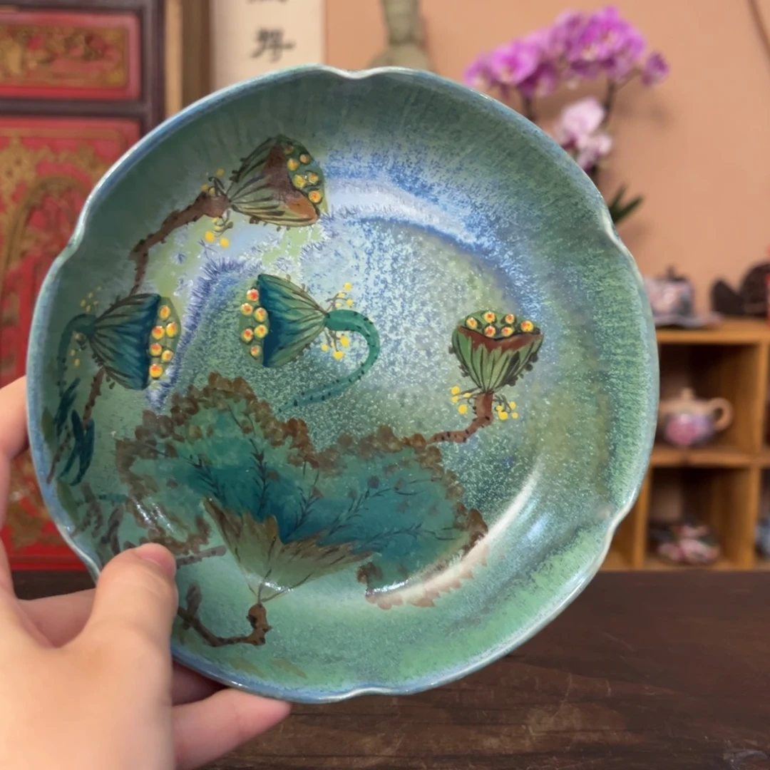 柴烧纯手工手绘陶瓷