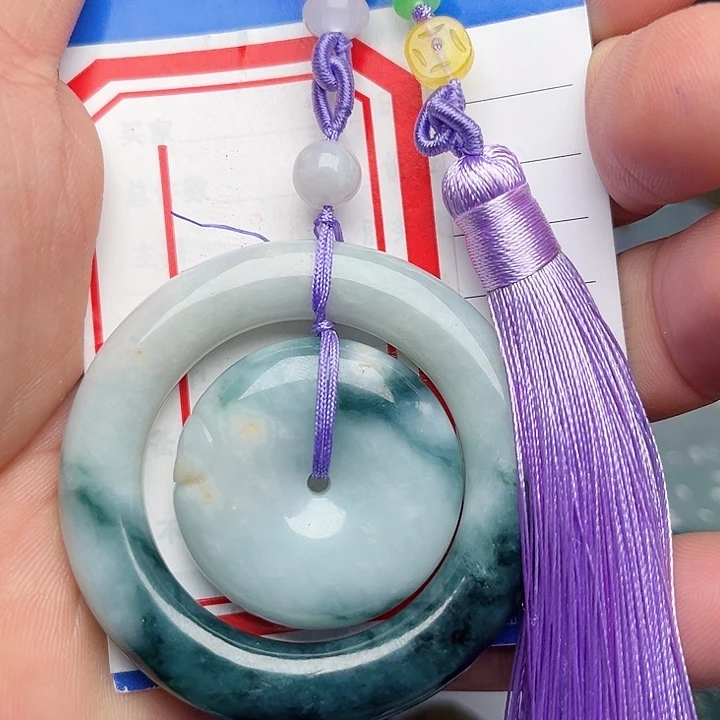 翡翠颈饰未镶嵌字母扣车挂