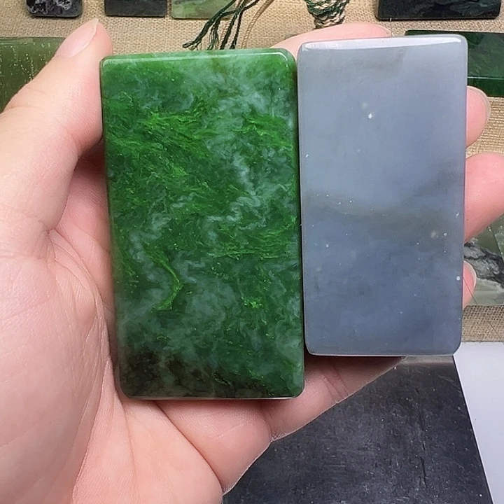 和田玉（碧玉）未镶嵌珠宝半成品