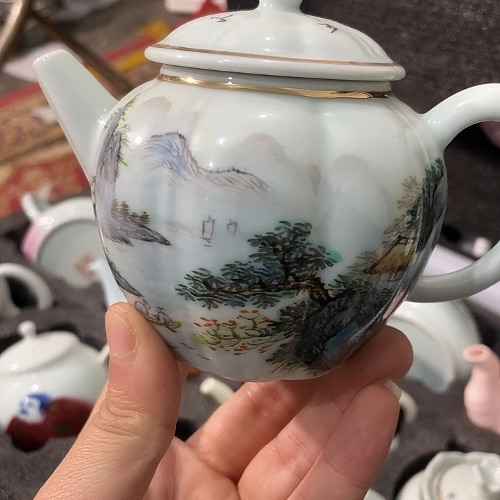 陶摆件景德镇陶瓷主人杯123