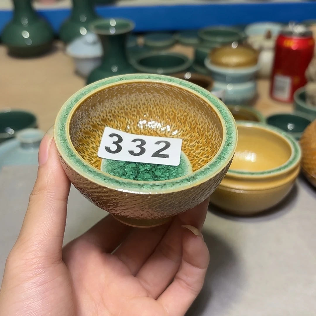 龙泉云间青瓷小米茶器