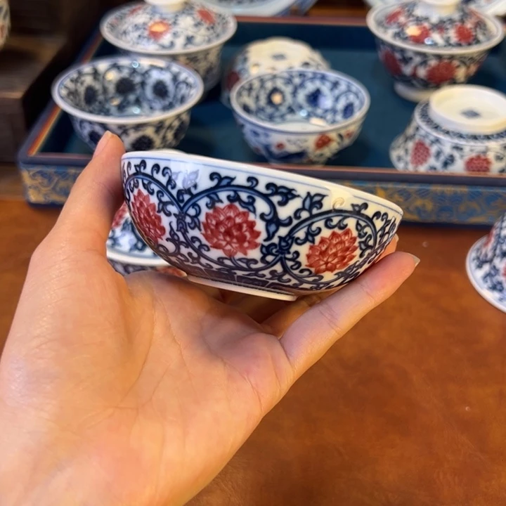 摆件景德镇陶瓷茶器百宝箱