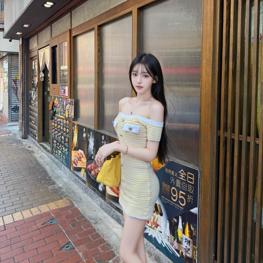 小香风露肩显瘦一字肩连衣裙夏季新款气质轻奢时尚修身性感包臀裙