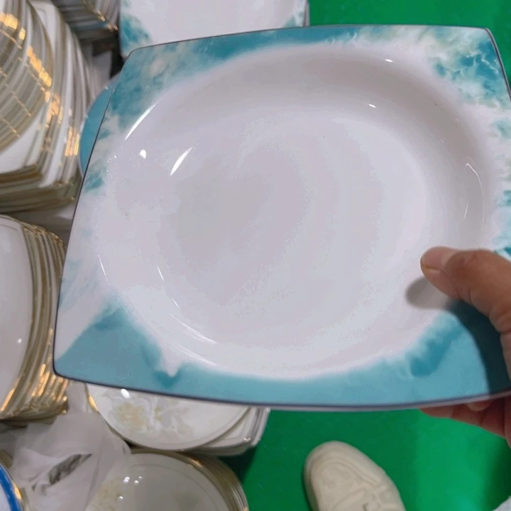 瓷片方盘四个微瑕