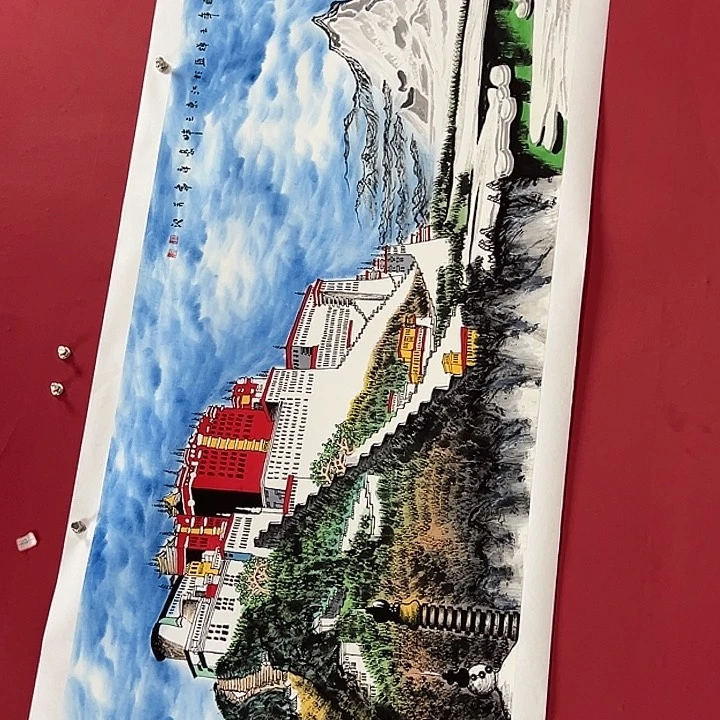 竖款山水作品，喜欢，看看……