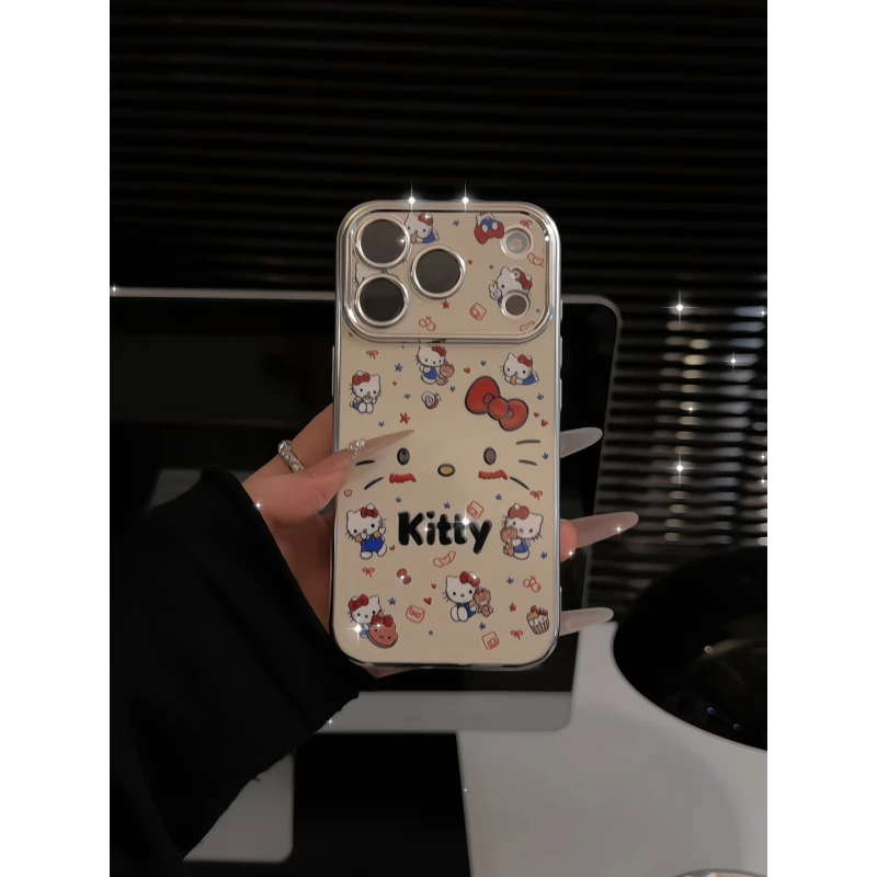 星星大脸kitty适用苹果17pro手机壳16视窗15华为p70小众oppo红米k