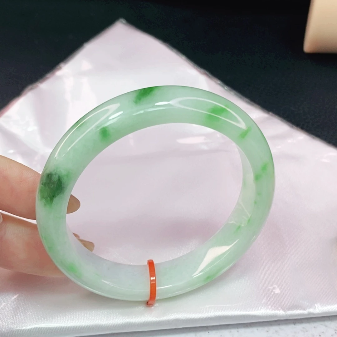 未镶嵌手镯翡翠52.8正圈