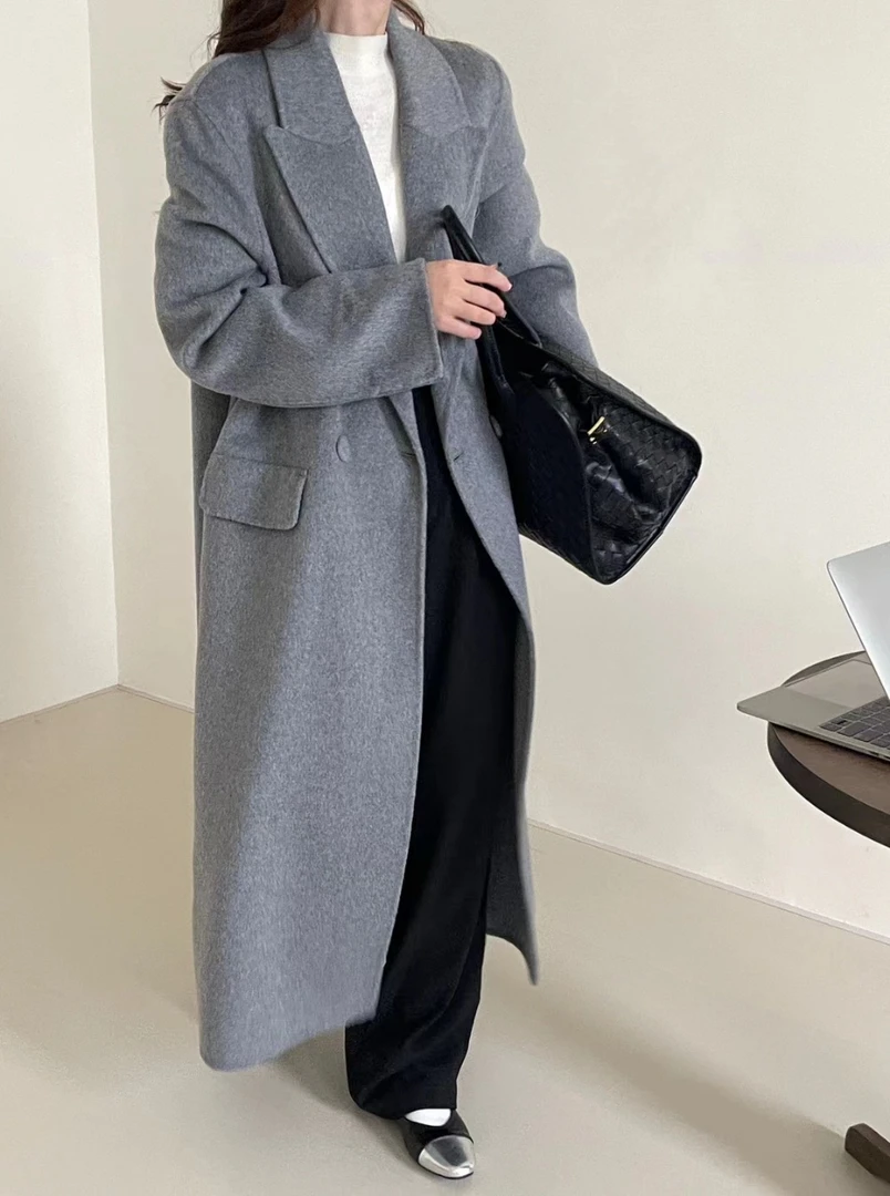 2025秋冬新款呢子外套时尚洋气
