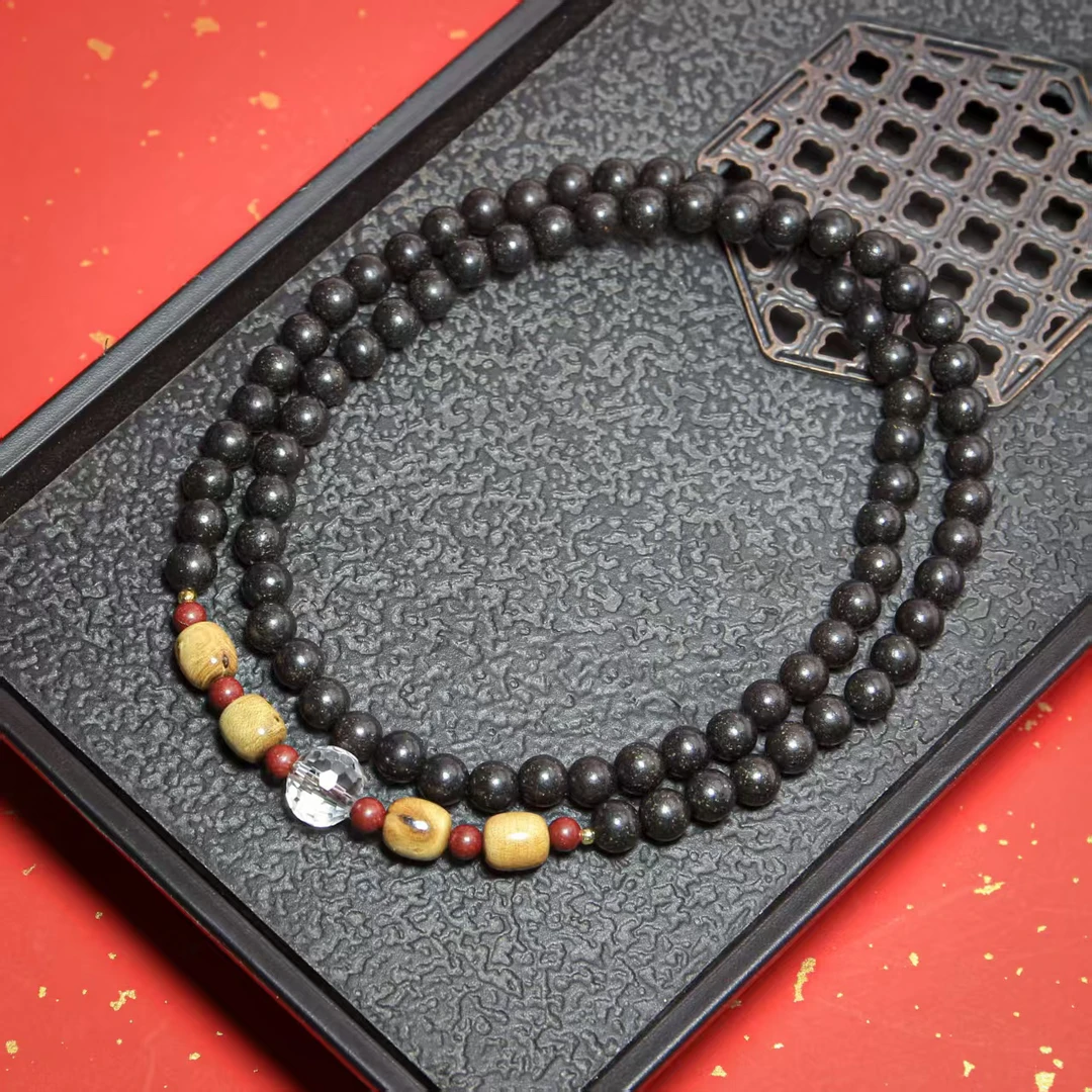 息肌丸合香珠6mm项链 HX0144送一份息肌丸密丸15颗+密丸贴纸15片