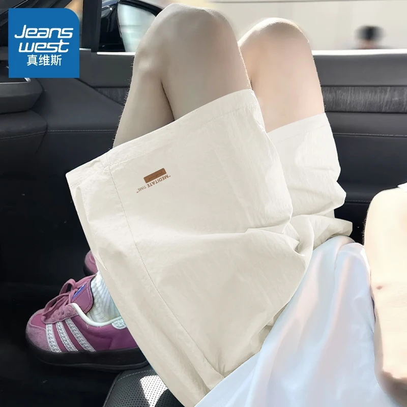 真维斯 中考运动短裤女2025新款夏季薄款宽松裤子百搭高腰山本裤