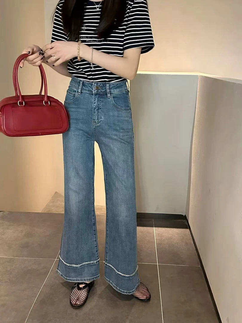 乐缘MK福利no退换高品质流苏设计微喇裤