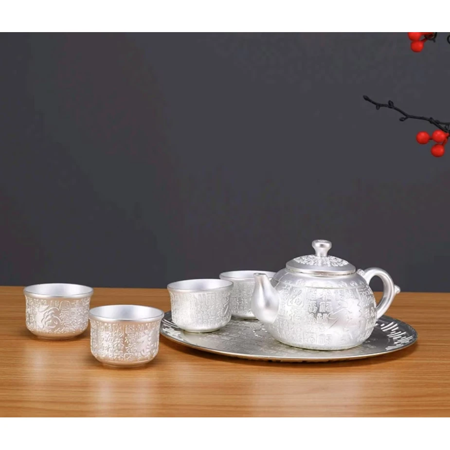 【粉丝福利F】百福茶壶家用办公礼盒高端简约高栏礼盒