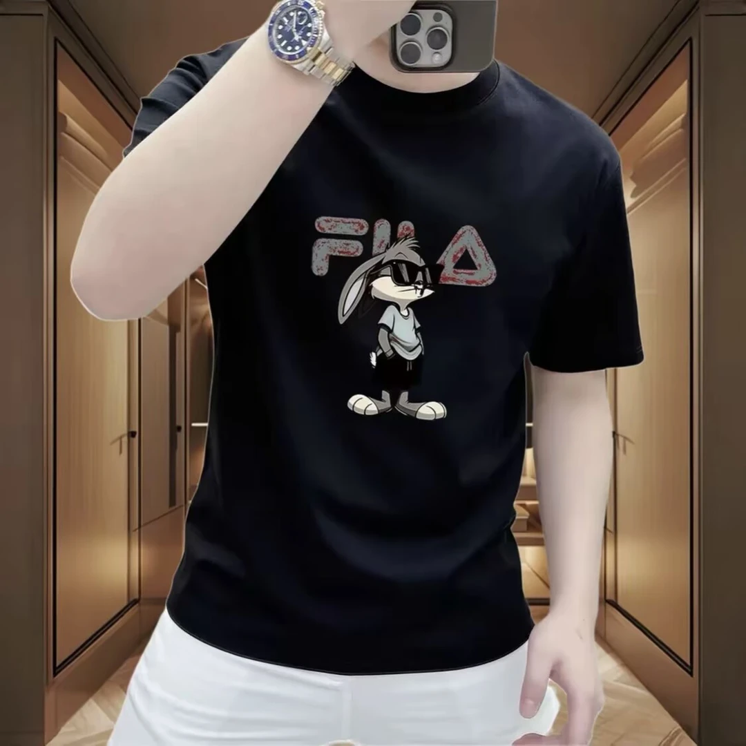 美式痞帅短袖T恤青年男女同款夏季ins潮牌街头圆领百搭休闲上衣