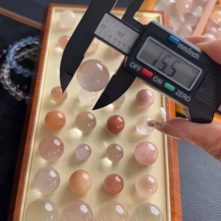 水晶手链未镶嵌天**得15.5m定制通孔不退不换