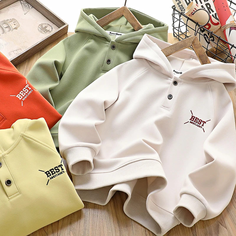 男童连帽衫卫衣即墨春装2025新款儿童休闲洋气上衣中大童童装批发