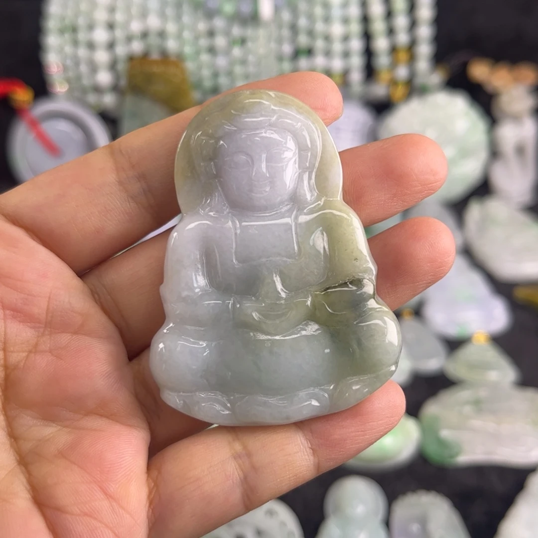 翡翠未镶嵌吊坠(不含链)瑕疵