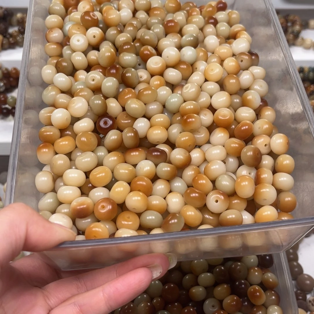 白玉菩提吊坠炭烤苹果园100颗卡12