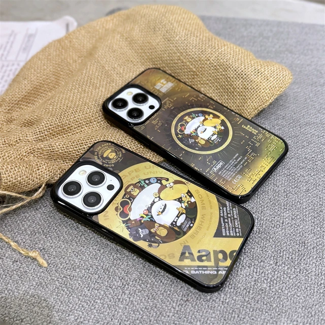 磁吸3D视觉猿人猴全家福适用苹果15promax手机壳iphone14直边防摔
