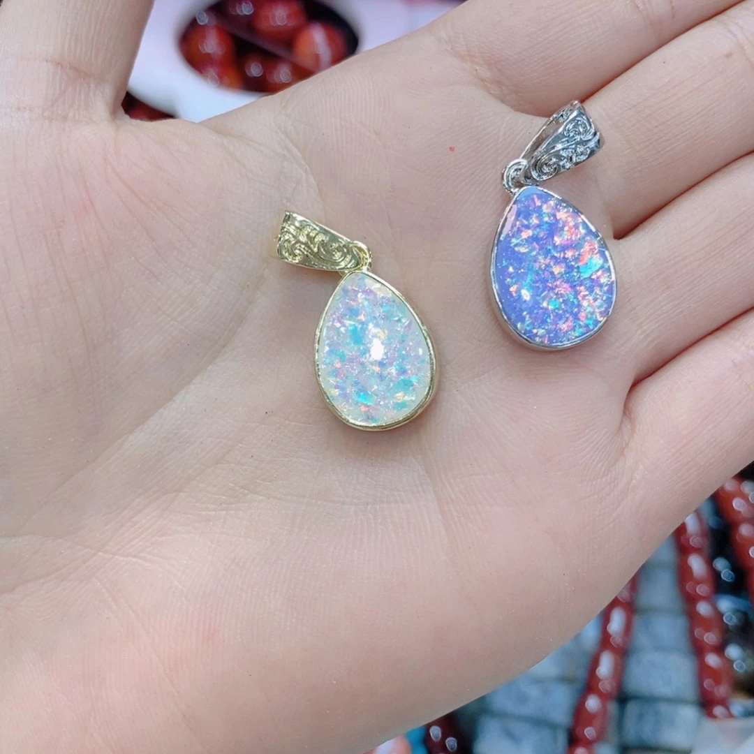 琉璃DIY孔*?吊坠随机一颗装