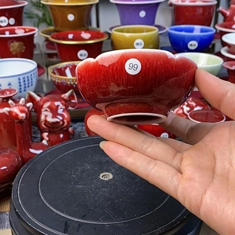 【闪购商品】景德镇名陶雅玩原矿郎红