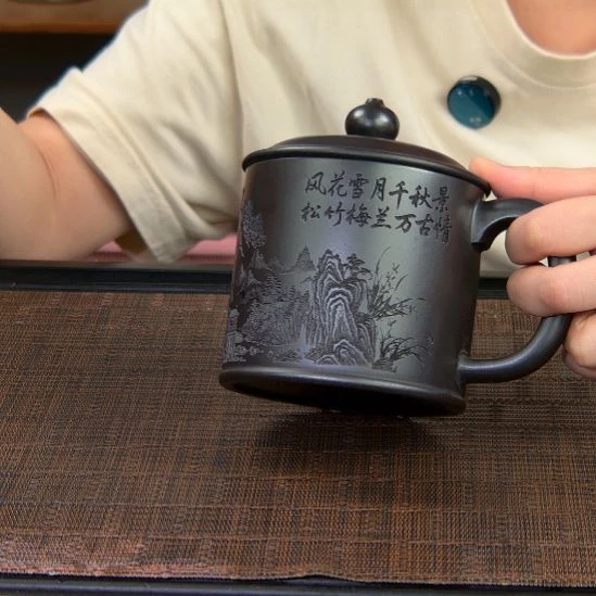 茶杯紫砂高货放漏