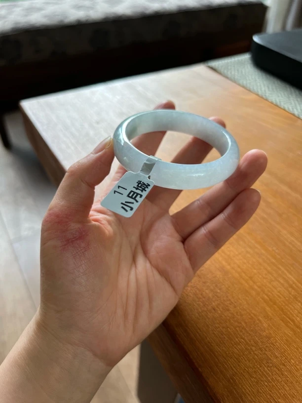 缅甸天然A货翡翠平安镯