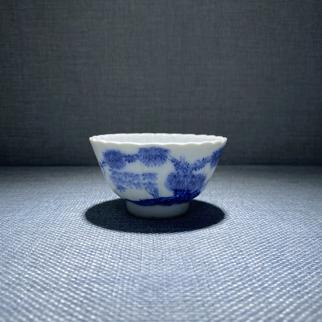 青花茶杯主人杯茶碗