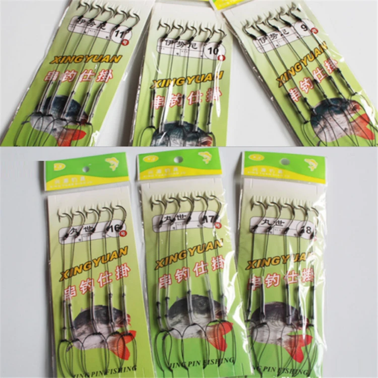 防缠绕伊势尼钩型钓鱼钩大力马串钩钓组抛竿钓组海竿鱼钩5钩3钩