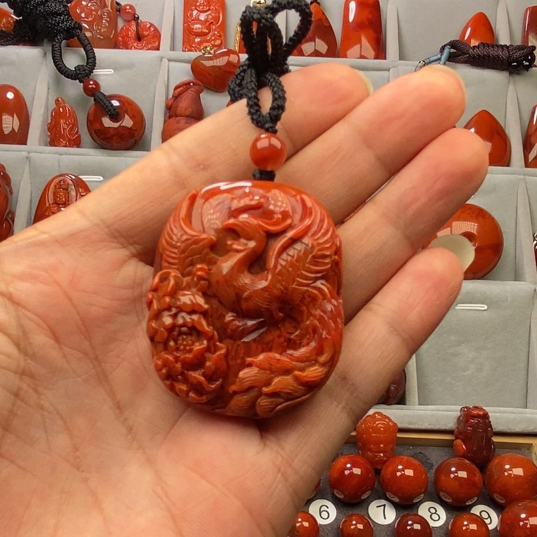 南红玛瑙未镶嵌吊坠(不含链)糖****猫