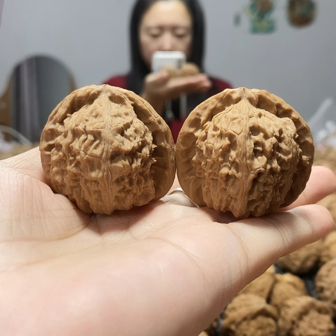 吊坠文玩核桃白狮子41