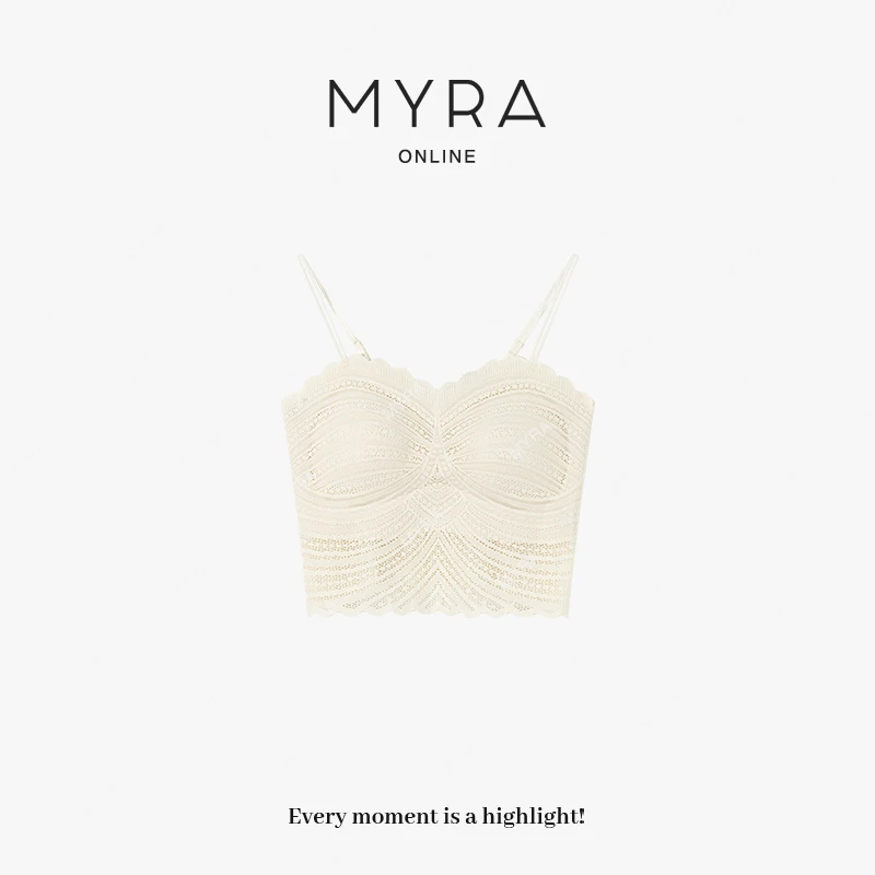 MYRA“百搭神器”吊带内搭外穿带胸垫聚拢裸感美背XMSC025194