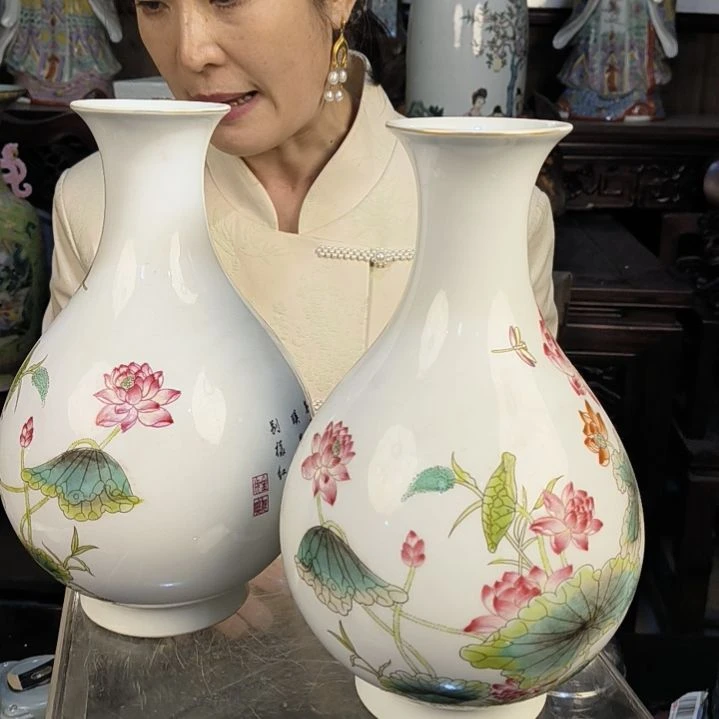 碗艾**了瓶子高品抖音摆件数
