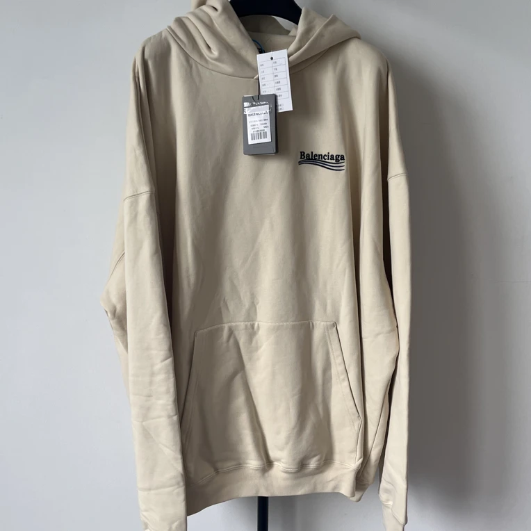 未使用 Balenciaga/巴黎世家 Logo印花卫衣 男女同款 L码 01887