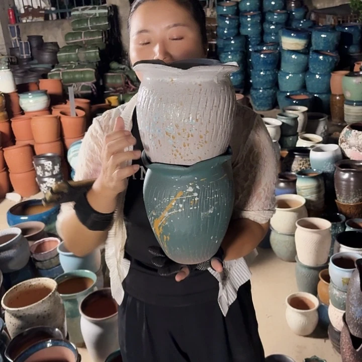 口18高21瑕疵两个盆子。