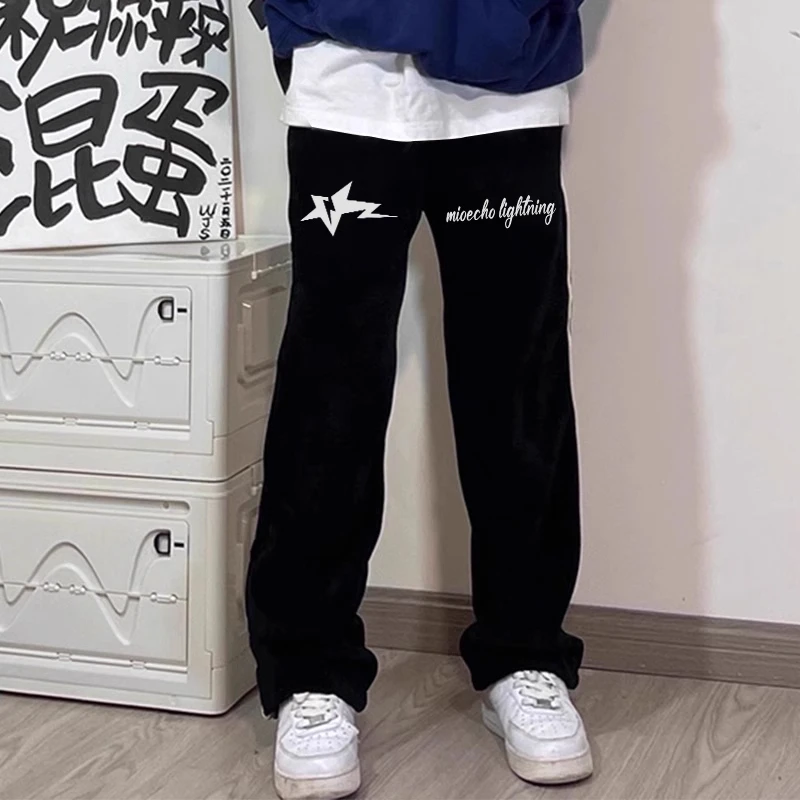 顶瓜瓜大码300斤美式潮流篮球运动休闲长裤男女秋冬宽松百搭卫裤