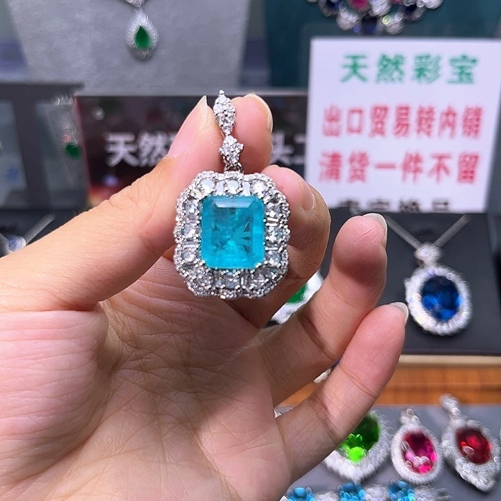 银S925镶嵌颈饰碧玺t z 133