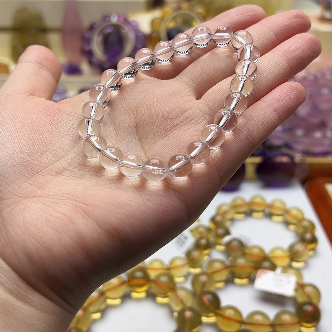 水晶手链未镶嵌白水晶