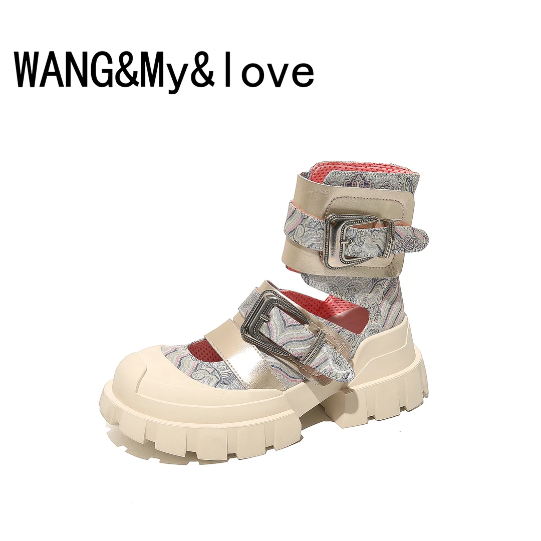 【WANG&My&love】 时尚厚底增高7cm百搭女士休闲鞋 2670