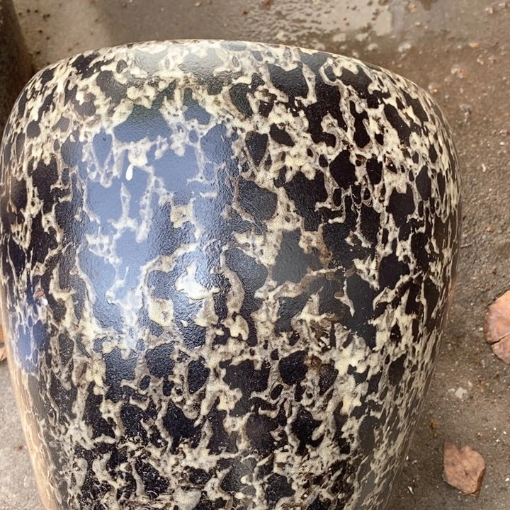 紫砂花盆高约30口约25